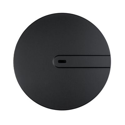 Bonde de douche dome ABS Noire diamètre 90 mm Slim+ WIRQUIN