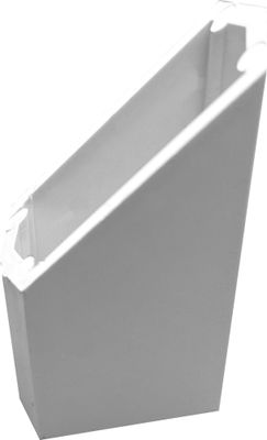 Entretoise début/fin pour clôture persienne PVC blanc - Lot de 4 - MOREY
