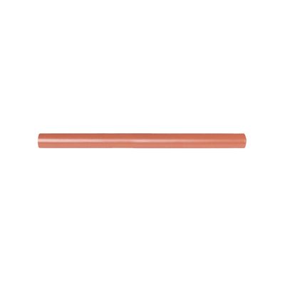 Poignée de meuble cylindrique inox terracotta entraxe 128 mm REI
