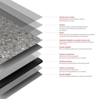 Panneau mural de douche 100x255 cm terrazo granit DécoDesign Softtouch - SCHULTE