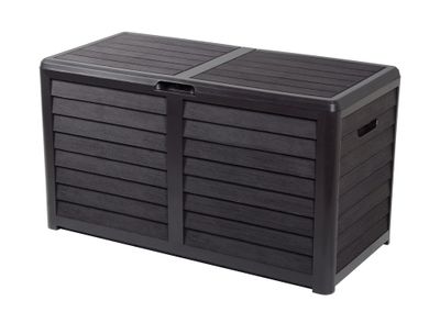 Coffre de jardin gris Baya 420 litres en polypropylène L117.3 x H65.3 x P58.8 cm EDA
