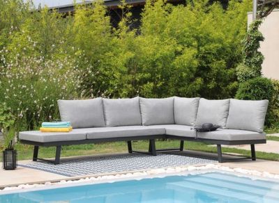 Lounge modulo graphite chine gris PROLOISIRS Livraison à domicile incluse