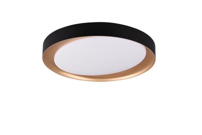 Plafonnier LED Zeta noir et or 2500 lumens blanc variable CCT - REALITY