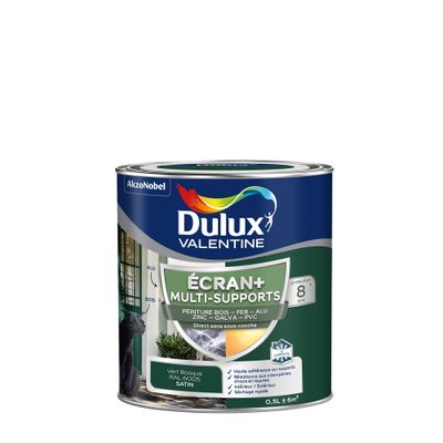 Peinture Ecran+ Multi-supports Satin Vert Basque 0,5 L - DULUX VALENTINE