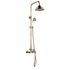 Colonne de douche avec mélangeur vieux bronze Retro - EDOUARD ROUSSEAU