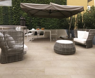 Carrelage sol extérieur effet pierre beige TK ép 8.20 mm 30 x 60,4 cm paquet de 1,45 m² IMSO