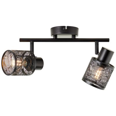 Réglette noir E14 2X40W BANO BRILLIANT