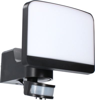 Projecteur extérieur solaire LED détecteur de mouvements + crépusculaire Flood 2 noir IP44 1000 lumens blanc neutre - ARLUX