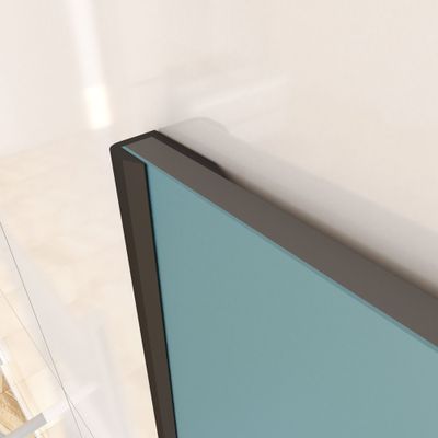 Profilés de finition noir x2 pour panneaux muraux 210 cm - AURLANE