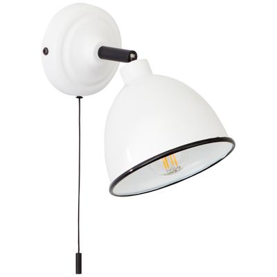 Spot mural en saillie orientable E14 28W métal blanc - Telio BRILLIANT