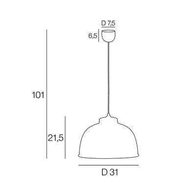 Susp  l. dock d31 nr e27 60w