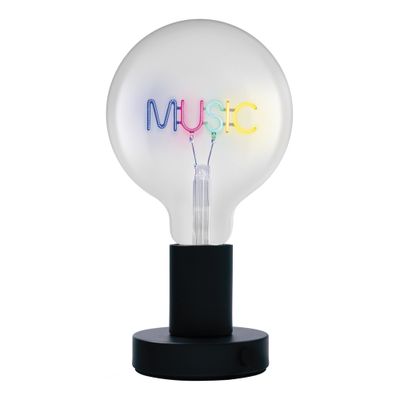 Lampe à poser avec ampoule à message néon E27 Music 1,2W - OSRAM