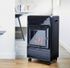 Poêle à gaz infrableu effet flamme EKTOR FIRE 3,4 kW noir - FAVEX
