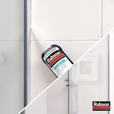 Mastic Silicone Sanitaire Pure Transparent 280 ml RUBSON