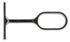 Support de barre de penderie ovale L 55 mm 30 x 15 mm Finition chromé par 2 MOBOIS