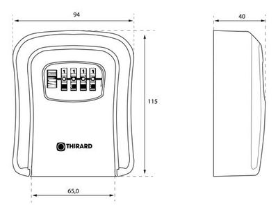 Boîte à clés M à code blanc THIRARD