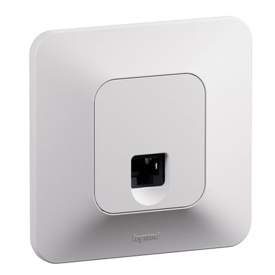 Prise RJ45 catégorie 6 encastrable complète Blanc - Neptune LEGRAND