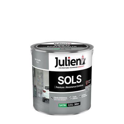 Peinture sol extrême gris fossile RAL 7045 2,5 L - JULIEN