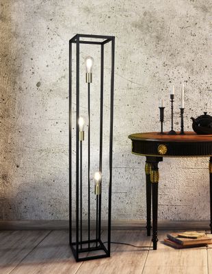 Lampadaire E27 Vito noir 3x10W - REALITY