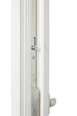 Fenêtre PVC blanc 1 vantail tirant droit H.95 x l. 80 cm CLOSY