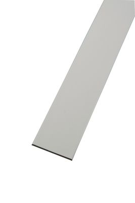 Plat PVC blanc largeur 10 cm x  longueur 3 m - épaisseur 2.5 mm