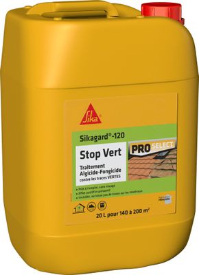 Stop vert traitement algicide-fongicide sikagard 120 20L - SIKA