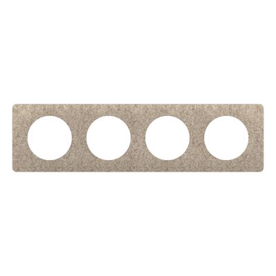 Plaque de finition 4 postes Feutre - Céliane LEGRAND