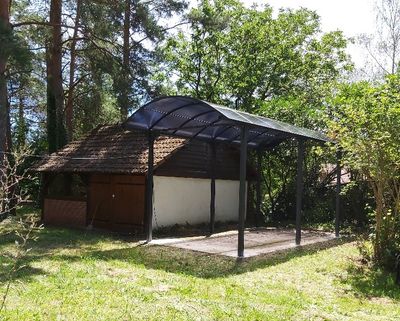 Carport en aluminium pour camionnette, camping-car, caravane et bateau  27,51 m², Livraison à domicile incluse - HABRITA