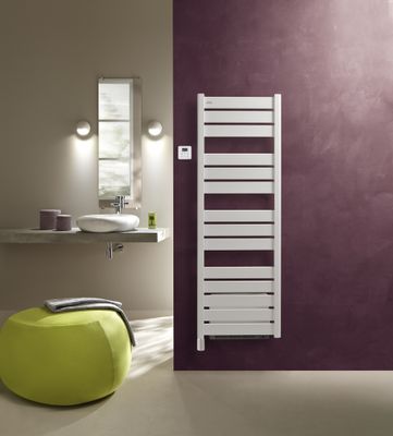 Sèche-serviettes soufflant MADRAS à inertie fluide blanc 750W + 1000W - ACOVA