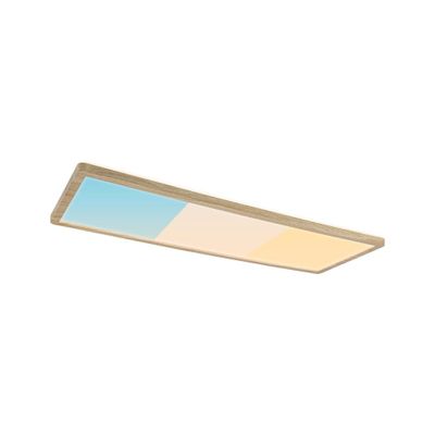 Plafonnier LED salle de bain IP44 2030 lumens lumière blanc variable 56x20cm Bois - Atria Shine PAULMANN