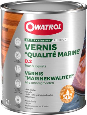 Vernis D.2 Qualité Marine 2,5 L - OWATROL
