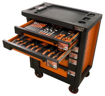 Servante équipée de 43 outils FISCHER DAREX