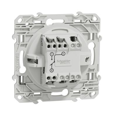 Interrupteurs va-et-vient Odace 2011 blanc par 10 - SCHNEIDER ELECTRIC
