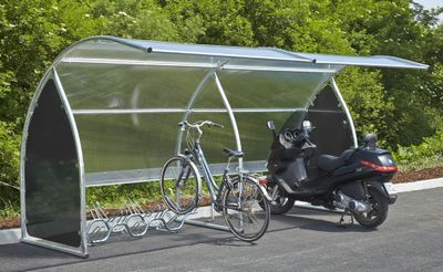 Abri suivant 6 vélos motos scooters MOTTEZ