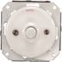 Bouton poussoir encastrable rétro porcelaine blanche - Garby Colonial FONTINI
