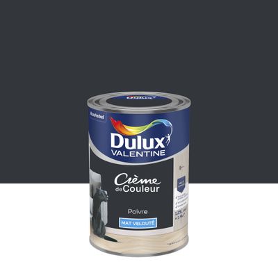 Peinture Crème de Couleur Poivre mat 1,25 L - DULUX VALENTINE
