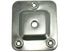 Platine de fixation pour pied de meuble 66 x 58 mm