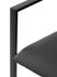 Fauteuil de jardin AJACCIO aluminium noir - BOCARNEA