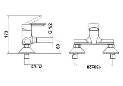 Mitigeur de douche Chrome Tango Plus NF - ESSEBAGNO