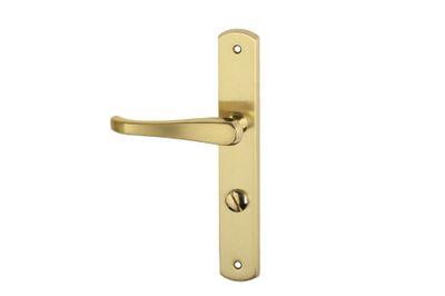 Poignées de porte Lucinda poli satiné à cylindre ALPERTEC