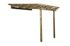Pergola adossée -  671 Imprégné - 304 x 120 cm Livraison gratuite domicile - WEKA