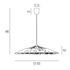 Suspension E27 15W Ø55 cm métal noir et corde tressée - Mahina COREP