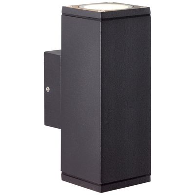 Applique extérieur 2 lumières GU10 Hally anthracite IP44 10W - BRILLIANT