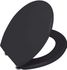 Abattant de WC Prima noir mat WENKO