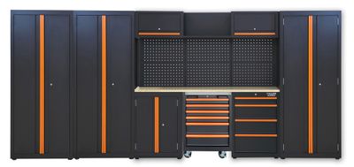 Ensemble d'atelier avec 3 armoires de rangement + servante - FISCHER DAREX