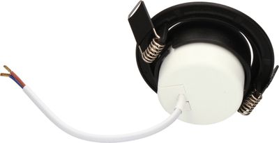 Spot LED encastrable dimmable et orientable module remplaçable Noir - Ruby ARLUX