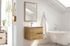Meuble de salle de bains Reign + vasque centrée 2 tiroirs L60 x H48 x P46 cm bois mélaminé chêne foncé - EGORE