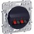 Prise haut-parleurs anthracite - Odace SCHNEIDER ELECTRIC