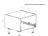 Caisson cuisine bas blanc L 60 x P 56 x H 35 cm OFITRES