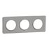 Plaque de finition 3 postes aluminium - Odace 2011 Touch SCHNEIDER ELECTRIC